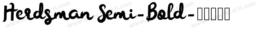 Herdsman Semi-Bold字体转换
